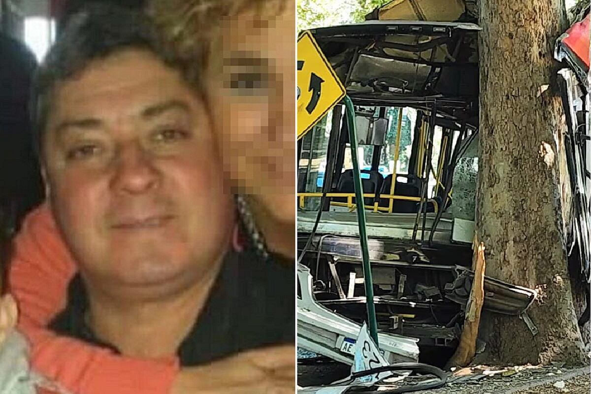 Carlos Ramón Bérgamo (62), el chofer del grupo 200 que murió en el choque del parque General San Martín (Gentileza)