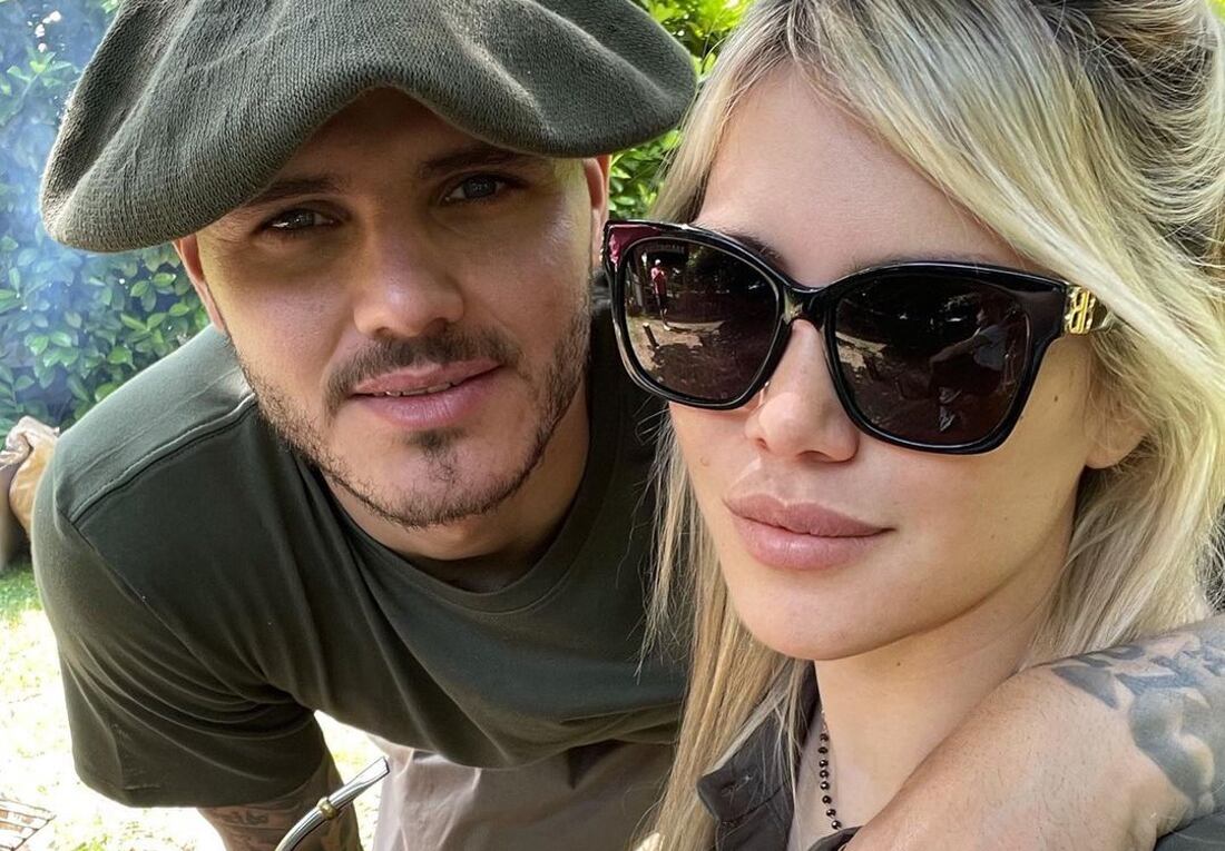 Wanda Nara y Mauro Icardi, previo a su separación. (Instagram) 