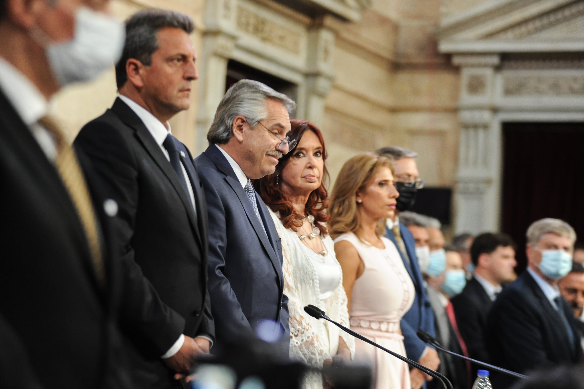 Alberto Fernández: "Valoro a Máximo y a Cristina, pero no existe la presidencia colegiada" - Foto: Federico López Claro