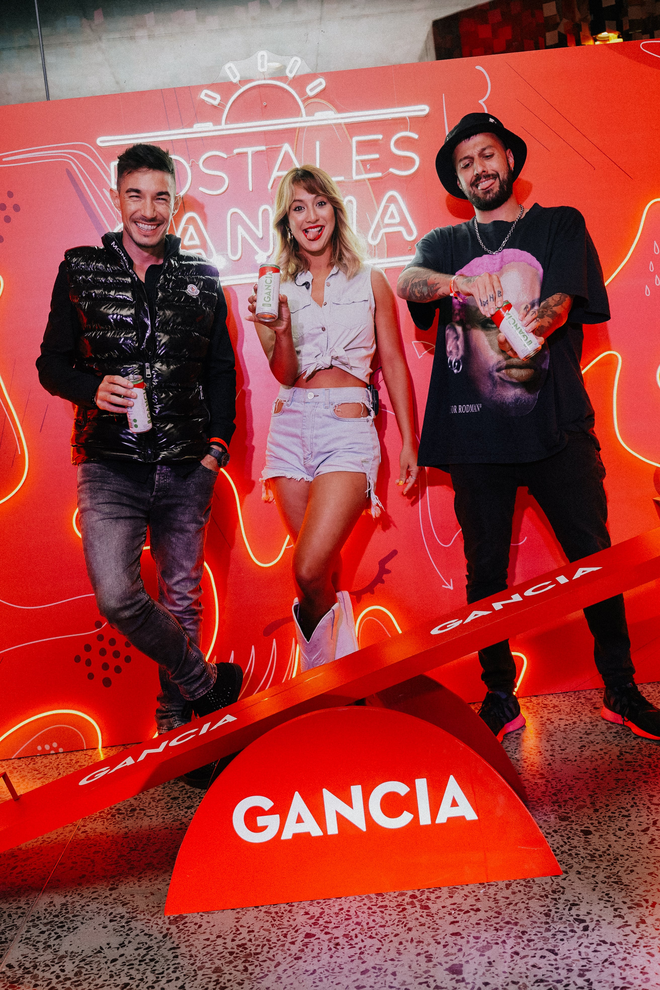 Agus Neglia, Flor Vigna y Eddie Fitte.