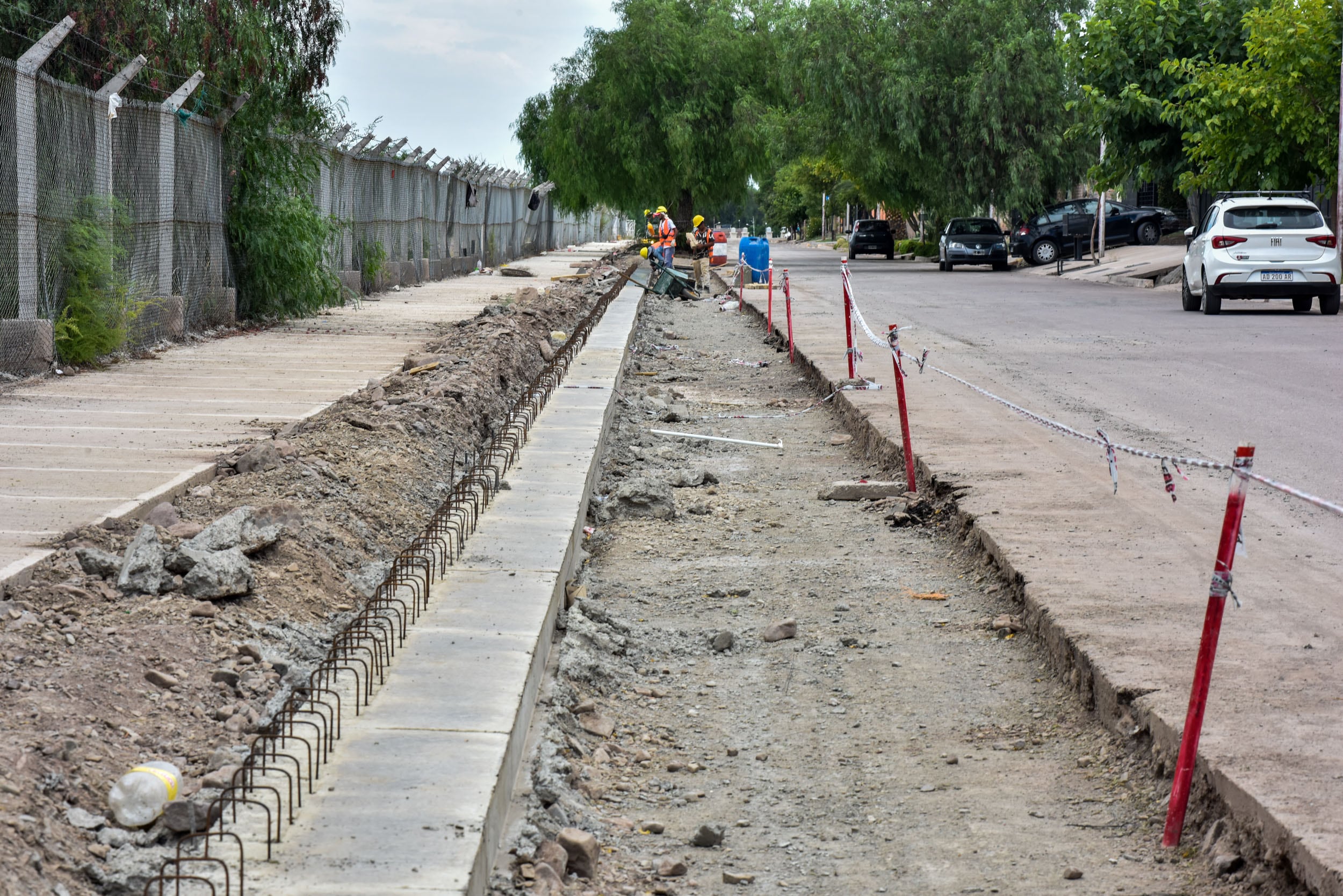 Se realizó un relevamiento de Obras realizadas en calle Dr. Cicchitti, entre el canal Papagayos y Regalado Olguín.