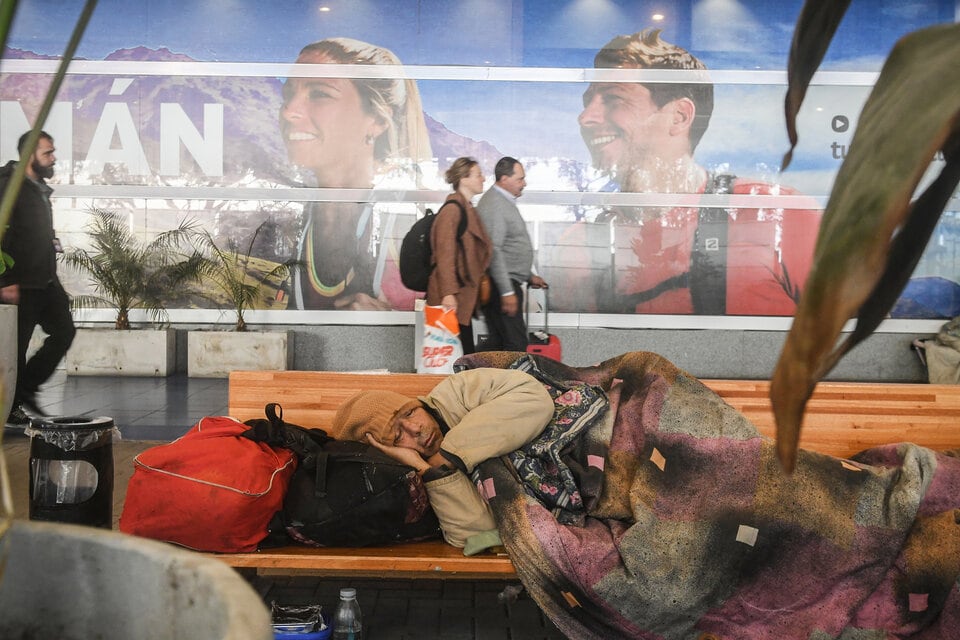 A las personas desalojadas se les ofreció alojo en refugios de la alcaldía de Buenos Aires. Foto: Télam