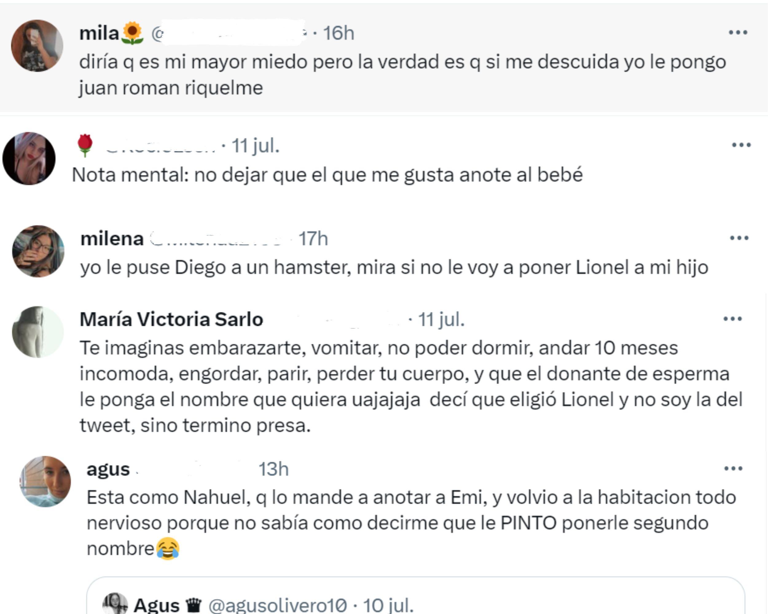 Algunas de las respuestas que tuvo la sorprendida madre