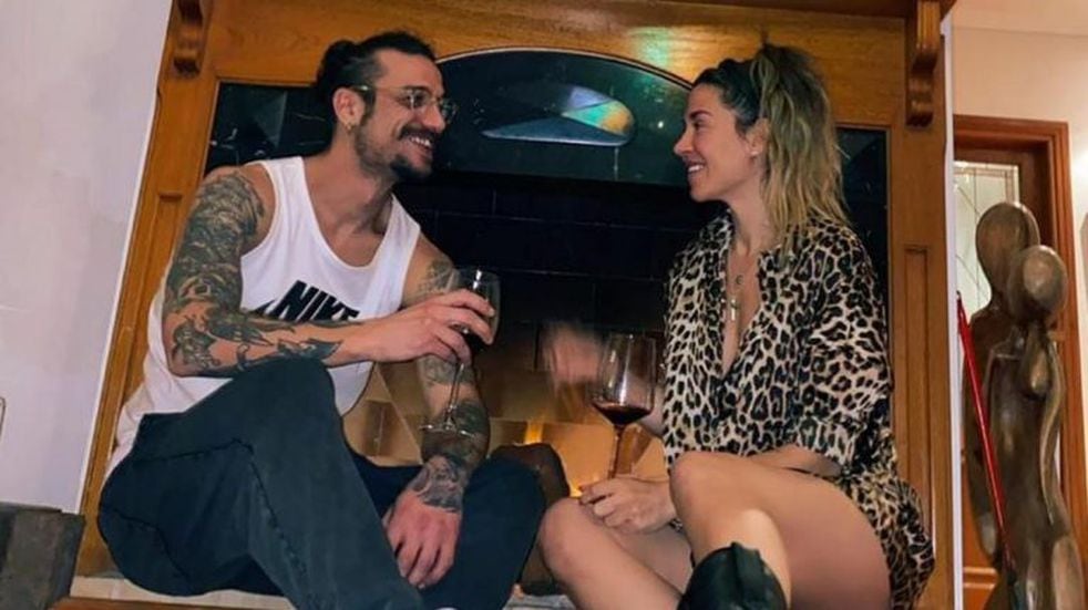 Daniel Osvaldo y Jimena Barón juntos en el 2020