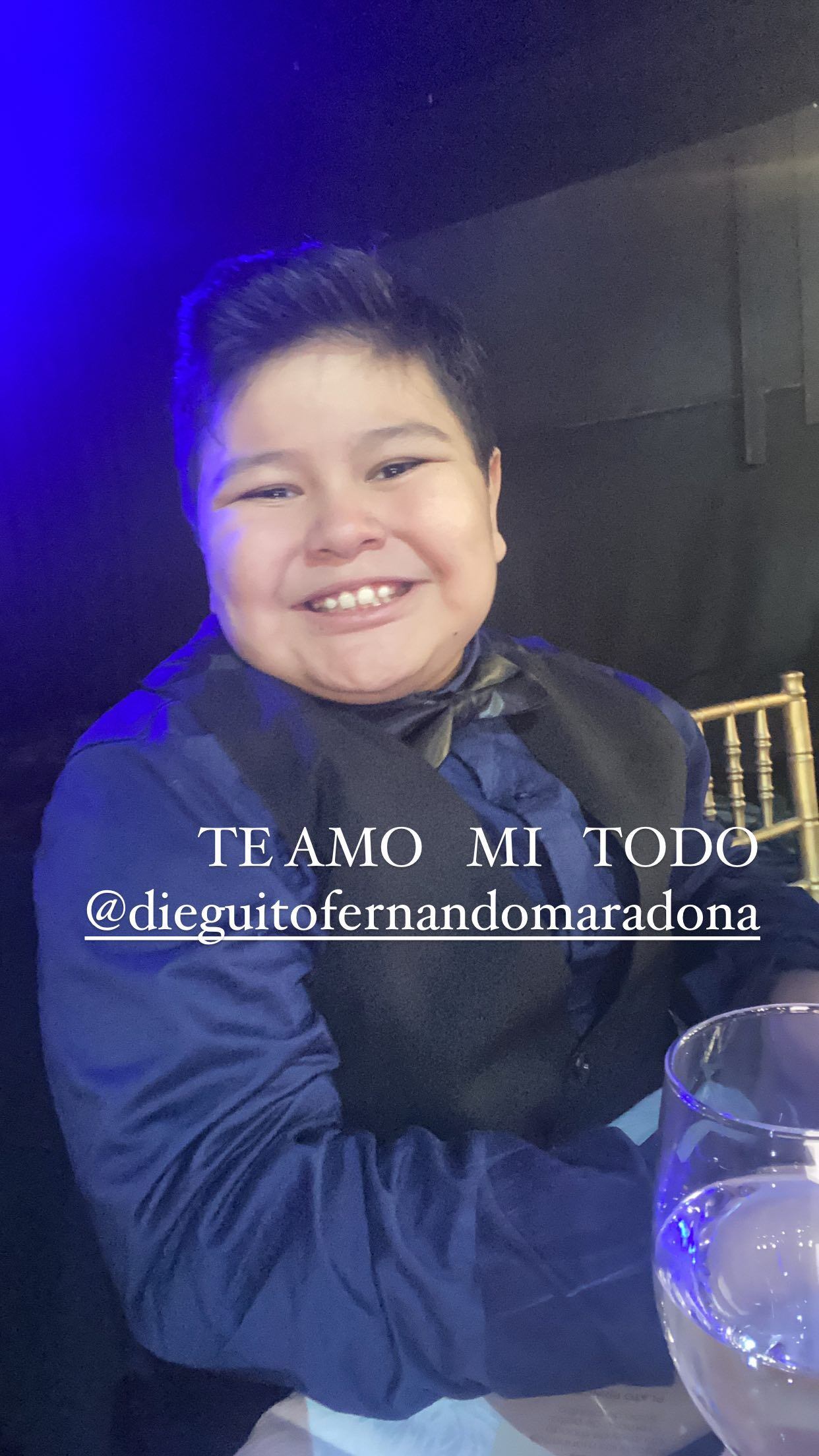 Dieguito Fernando se llevó todas las miradas al imitar a Diego Maradona en el Mundial de Rusia 2018.