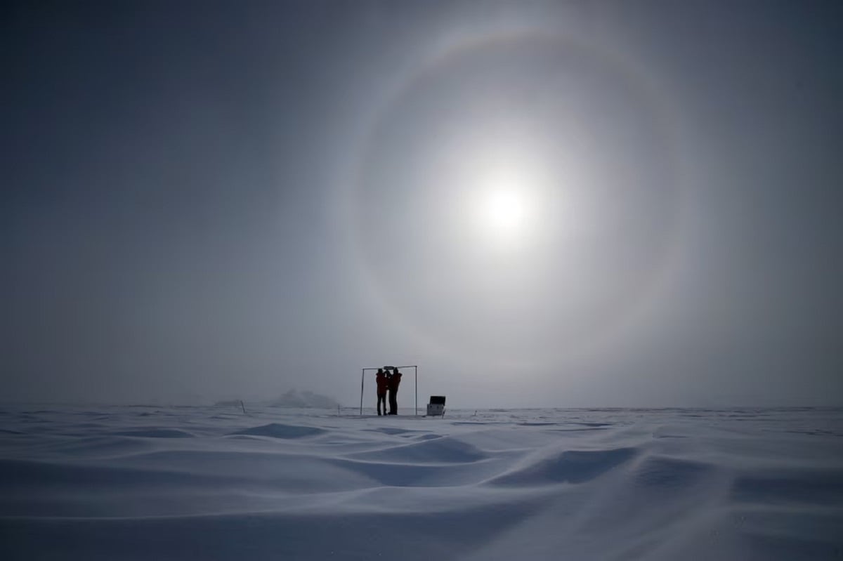 Halo en la Antártida (EFE)