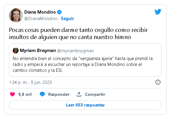 Myriam Bregman y Diana Mondino tuvieron un tenso cruce en redes.