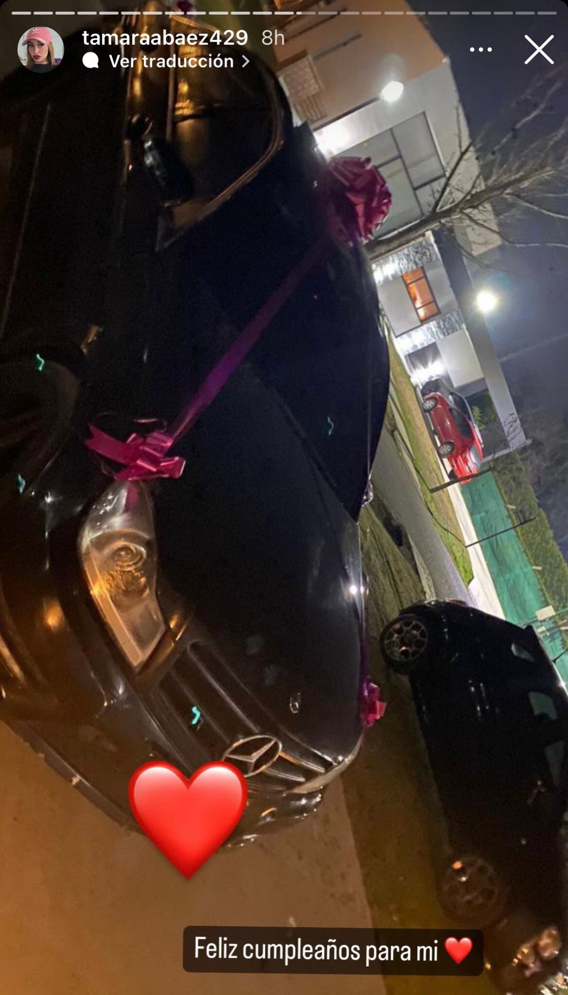 Tamara Báez mostró su nuevo auto