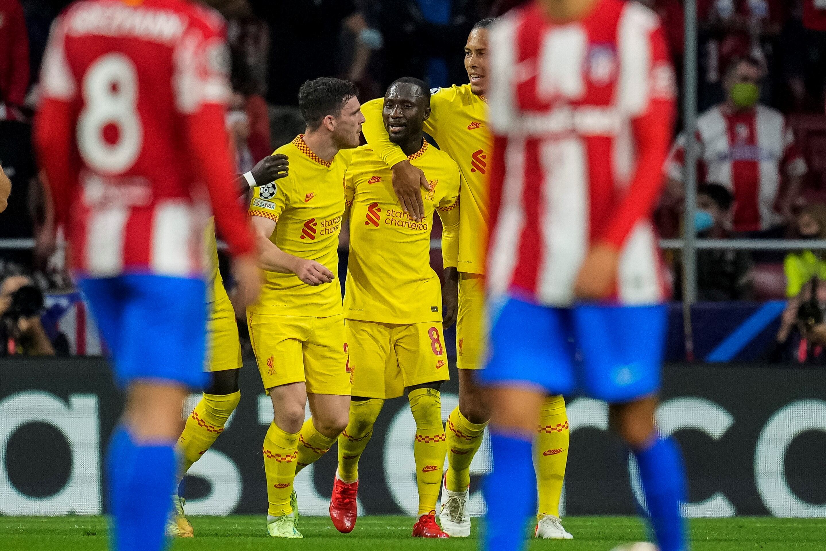 Los Reds le ganaron al Atlético de Madrid 3-2 y tiene puntaje perfecto / AP.