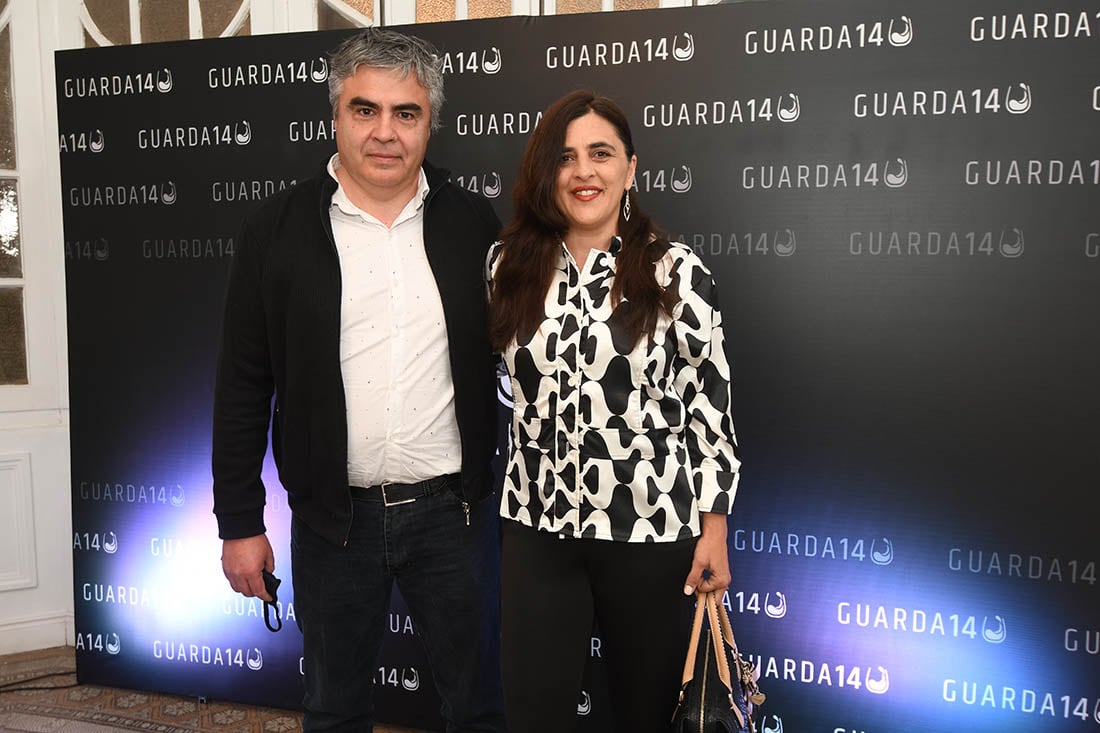 Raúl Pedone, editor general de Diario Los Andes, junto a su esposa Celeste Polidori