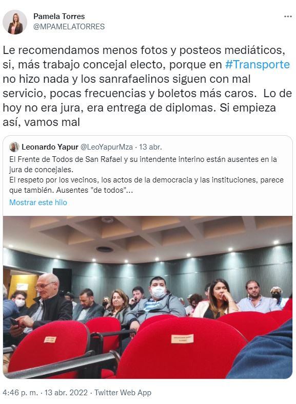 Entrega de diplomas en San Rafael