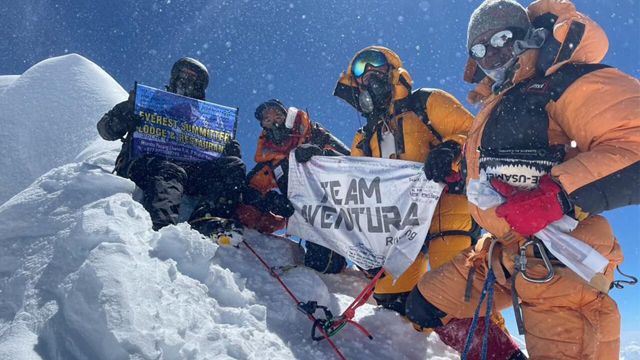 Laura Horta hizo cumbre en el Manaslu el 28 de septiembre de 2022.