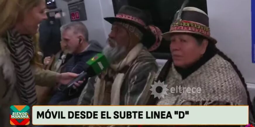 Fabián Domán se enojó con un matrimonio de pueblo originario y les cortó abruptamente la entrevista.