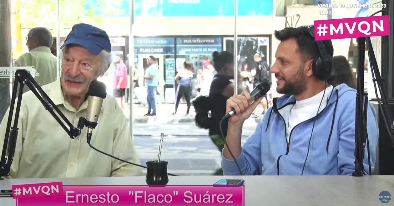 El Flaco Suárez en #MVQN. Foto: Captura YouTube