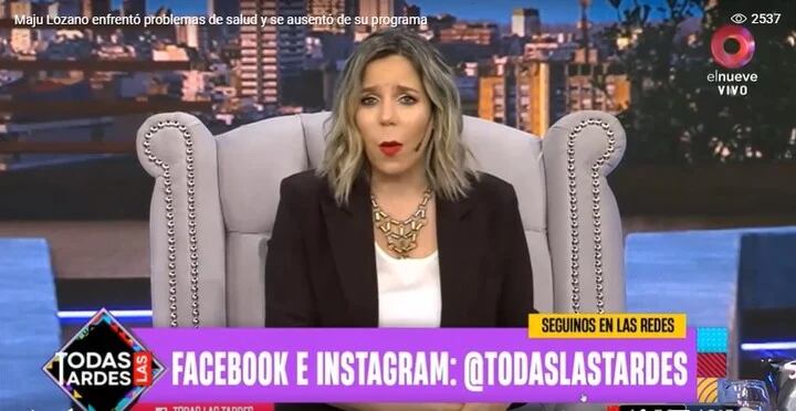 Tatiana reemplazó a Maju en "Todas las tardes"