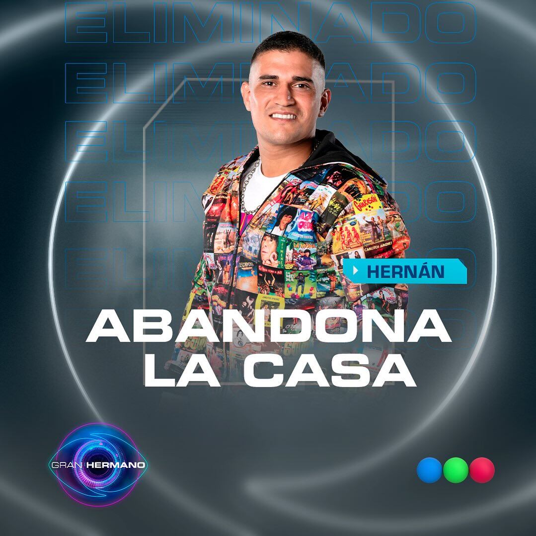 Hernán es el primer eliminado de Gran Hermano 2024