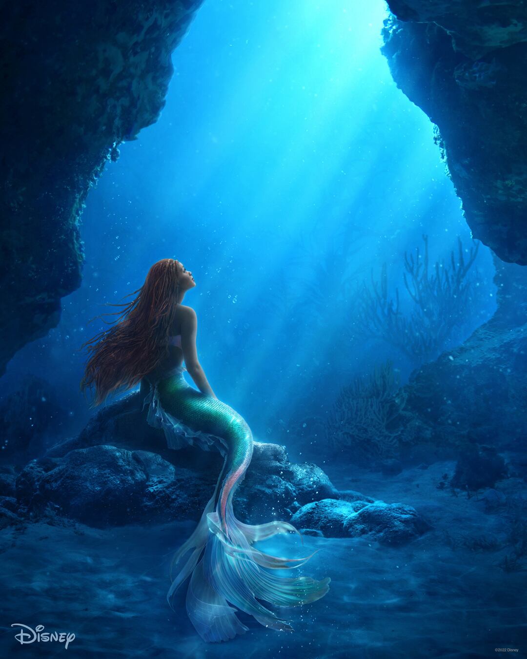 Halle Bailey como Ariel en la película de acción real La Sirenita. Photo cortesía Disney. © 2022 Disney Enterprises, Inc. Todos los Derechos Reservados