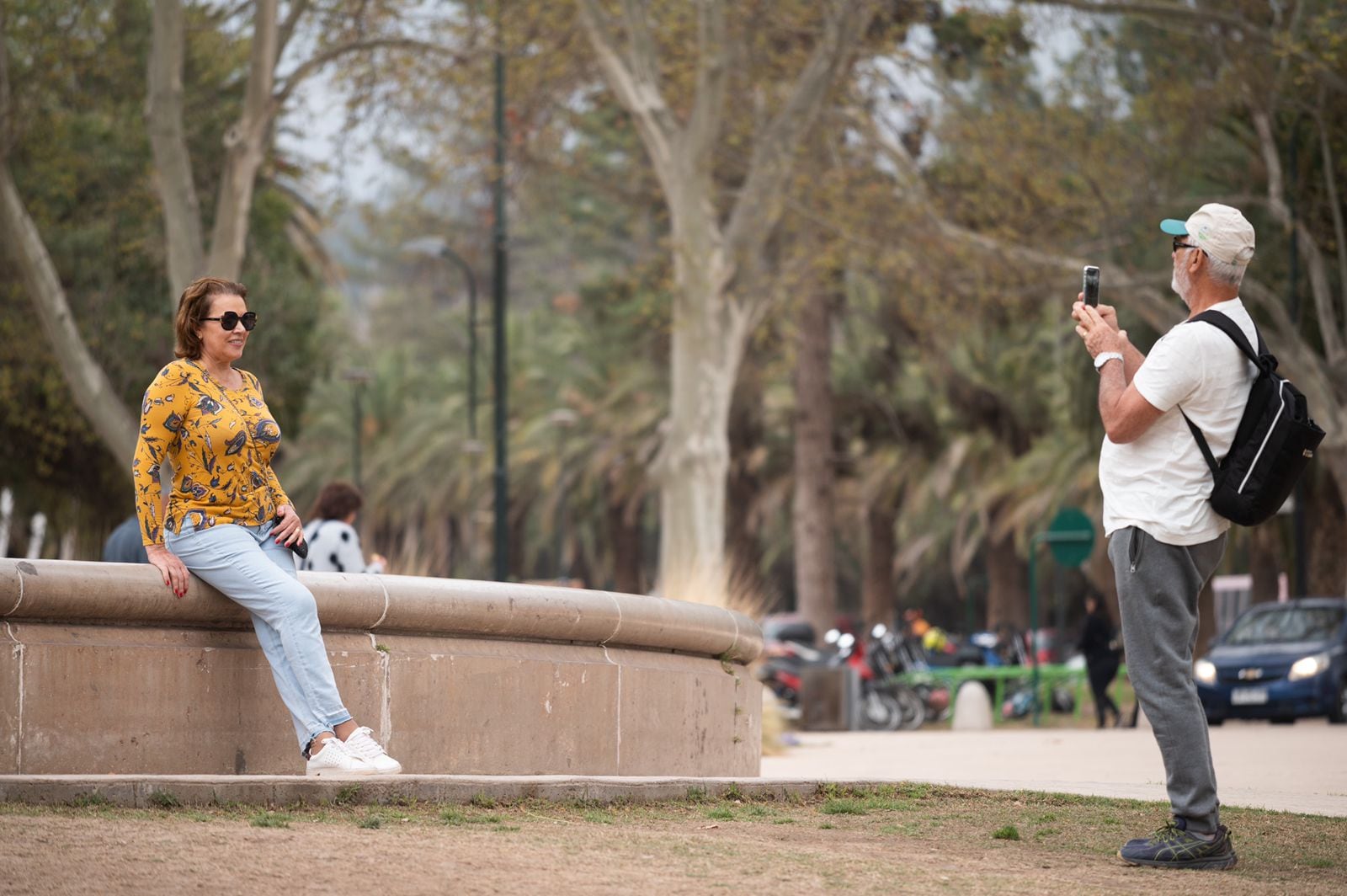 Turistas en el Parque Gral. San Martín / Prensa Gobierno de Mendoza