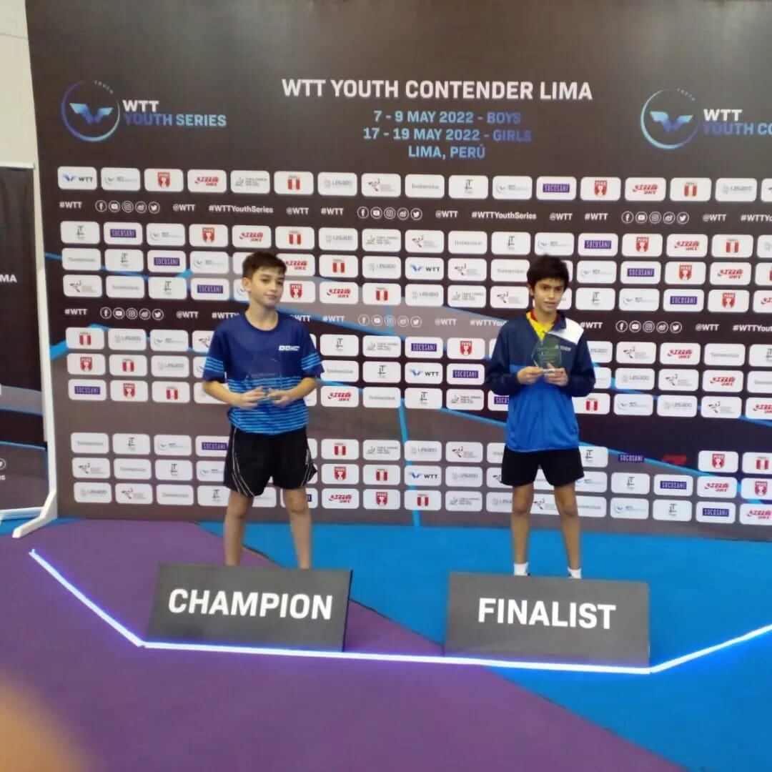 Benjamín Archúa, campeón del Circuito Mundial de tenis de Mesa U13.