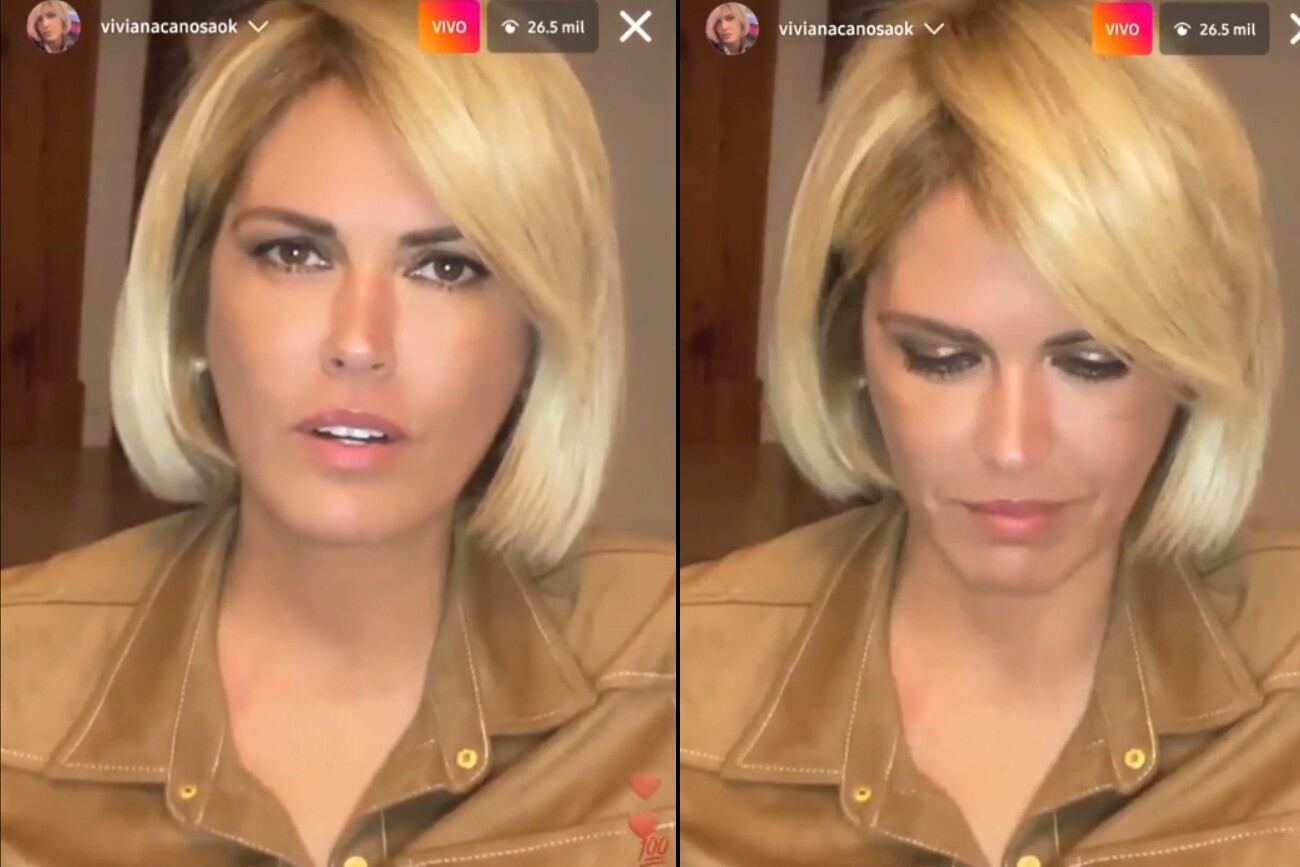 Viviana Canosa transmitió un vivo de Instagram a un mes de su renuncia televisiva (Collage web)