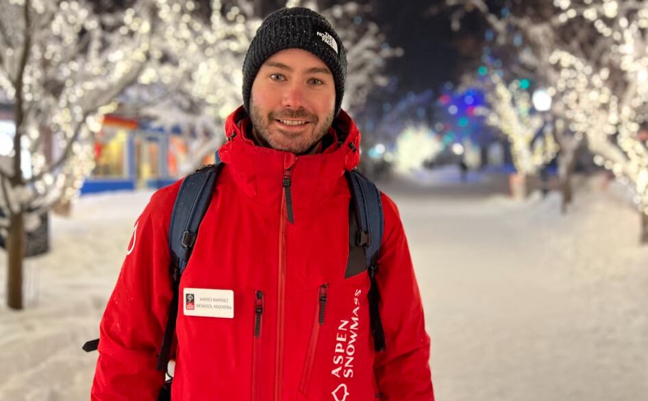 Un mendocino en Aspen: es instructor de esquí y participará de una competencia mundial. Foto: Gentileza Andrés Martínez Giardini.