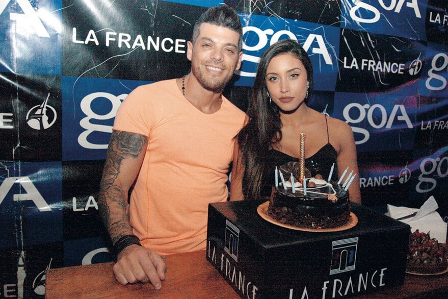 Antonella Delmonte junto a Cristian U. Foto: Gentileza