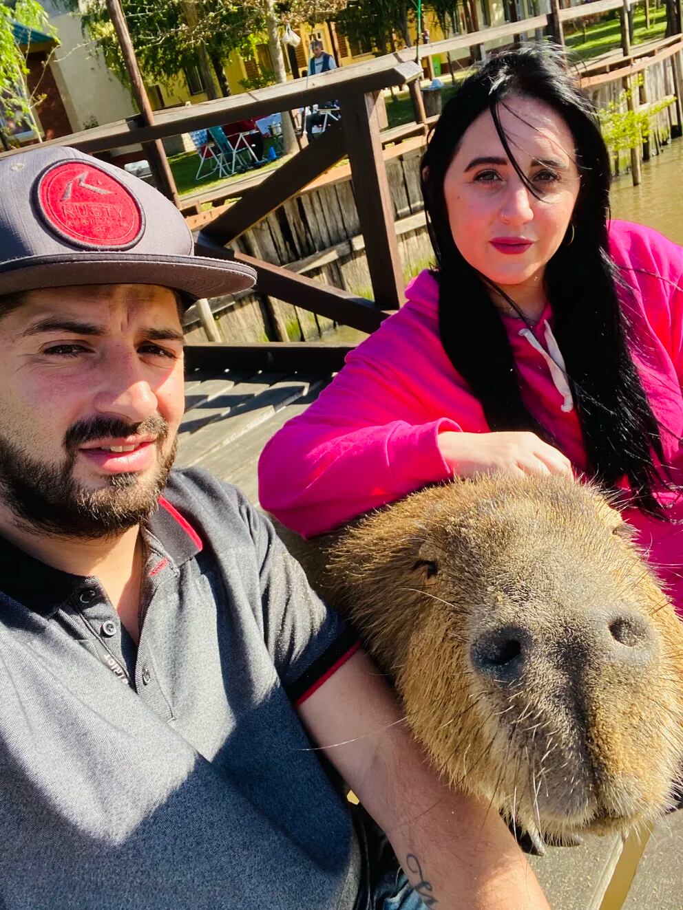 Según los jóvenes, el carpincho hace su vida en su hábitat. Foto: Web