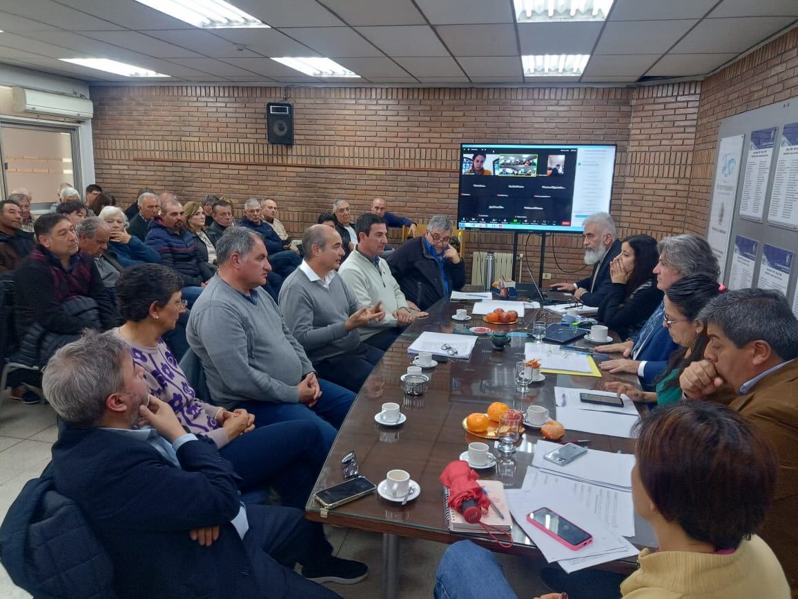 Miembros de Fecovita se presentaron el la Legislatura provincial. - Gentileza