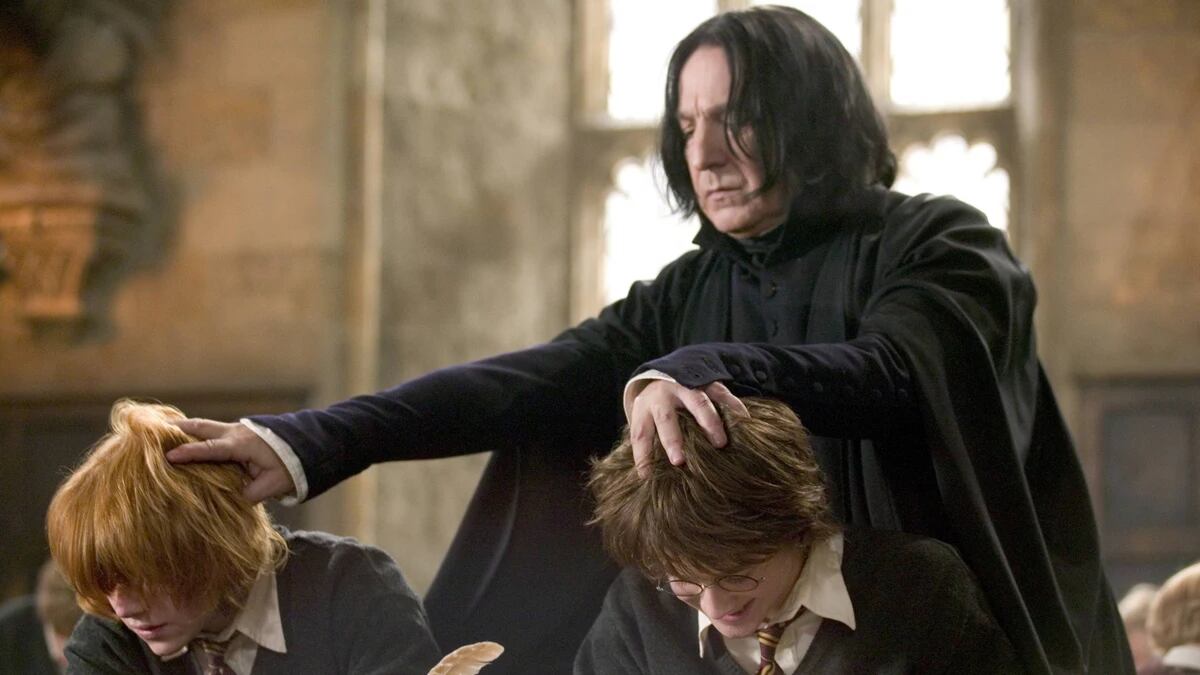 Alan Rickman y Daniel Radcliffe. / Archivo