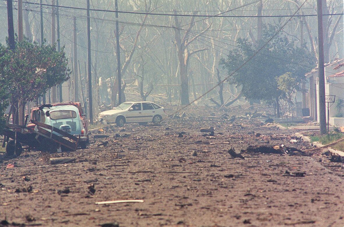 Daños provocados por la explosión de la  Fábrica Militar en Río Tercero.