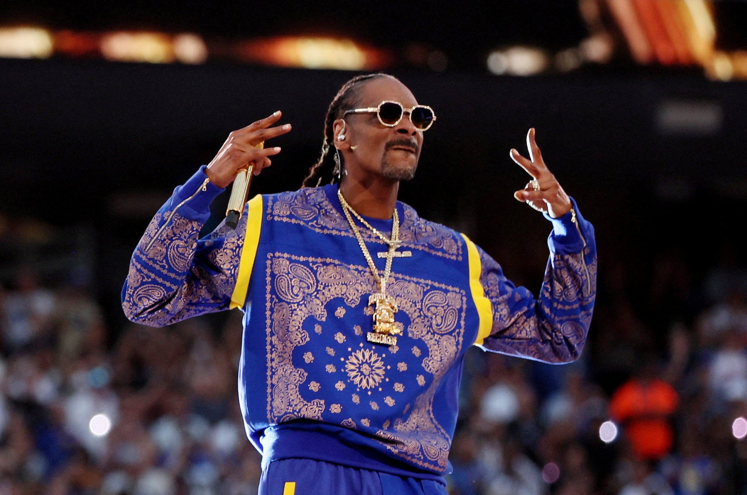 Snoop Dogg en el Superbowl. (Reuters)