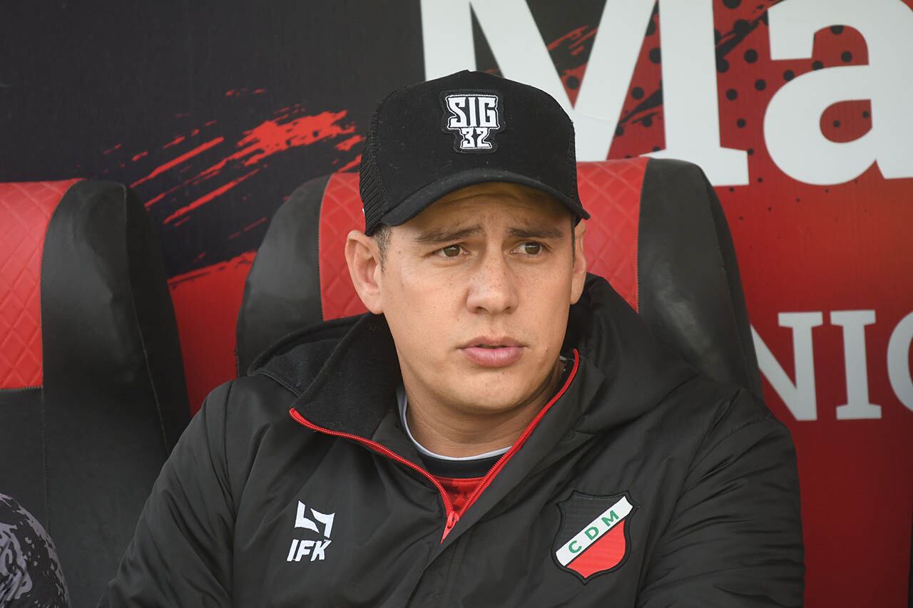 Fútbol Priemera Nacional  Deportivo Maipú vs. Deportivo Madryn en cancha de Maipú.
Luis García técnico del Deportivo Maipú.
Foto: José Gutierrez / Los Andes 
