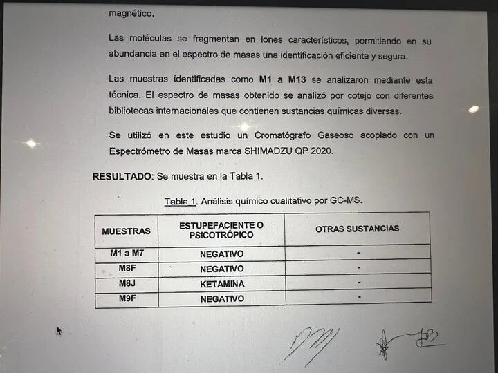 Una pericia determinó que había ketamina en una jeringa secuestrada en el departamento de Sáenz Valiente. Gentileza: Clarín.