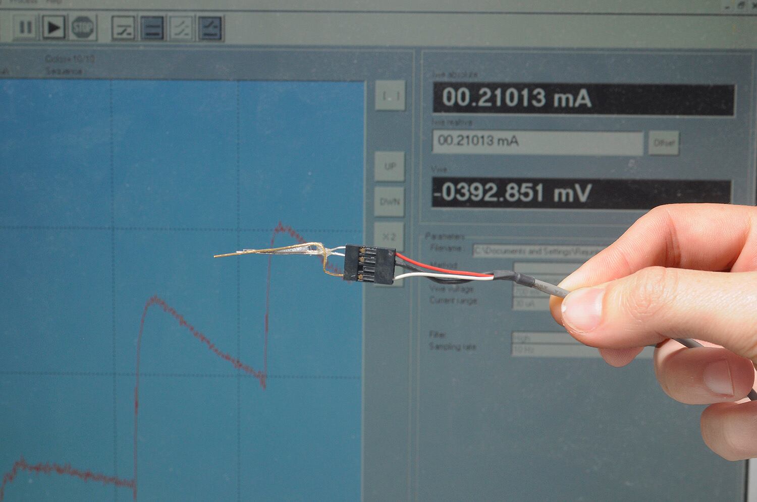 Sensor de nitroxilo (HNO), molécula muy relacionada con NO, que se obtiene al reducirlo. Foto: Gentileza