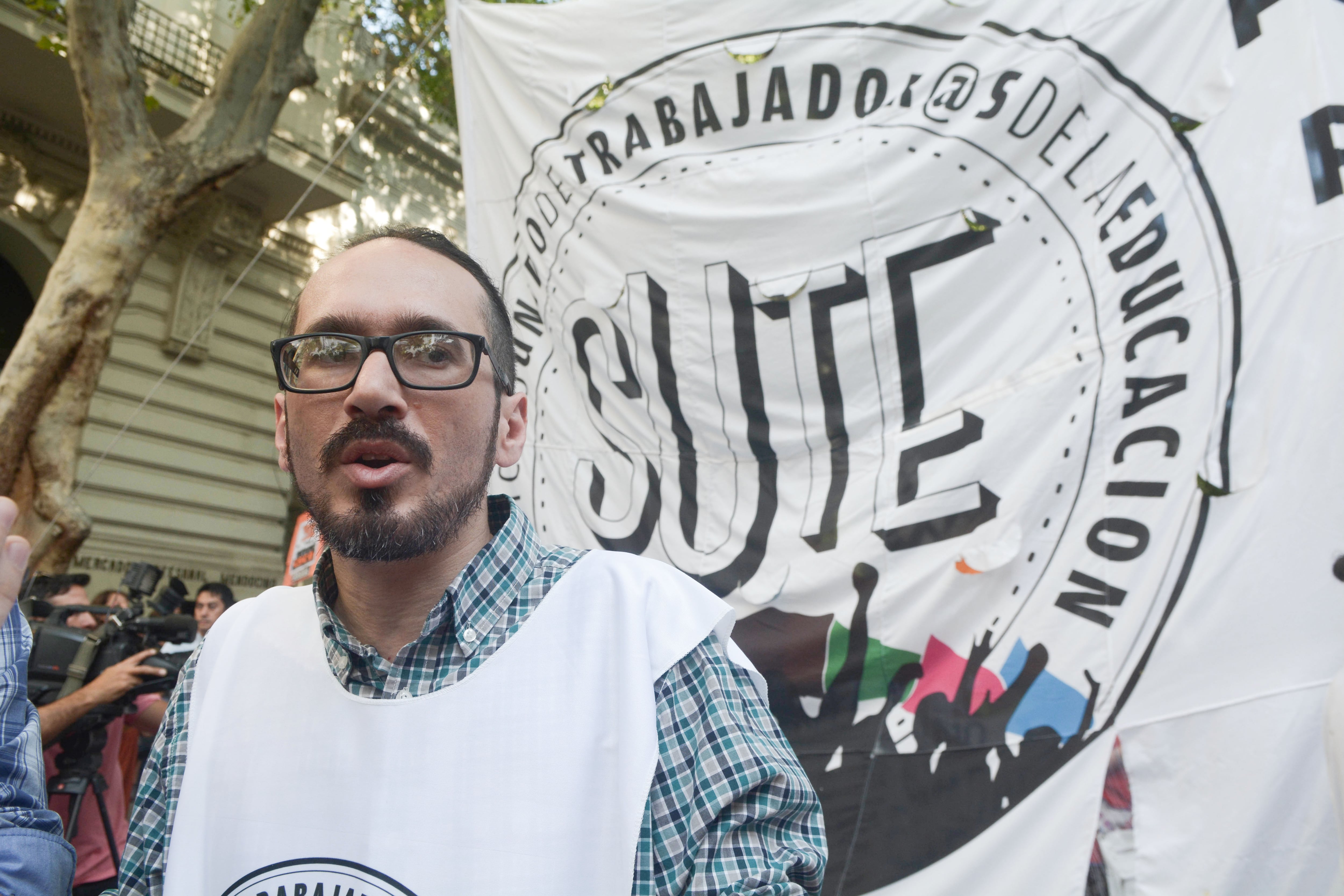 Sebastian Henríquez, secretario general del SUTE. Foto: José Gutiérrez / Los Andes