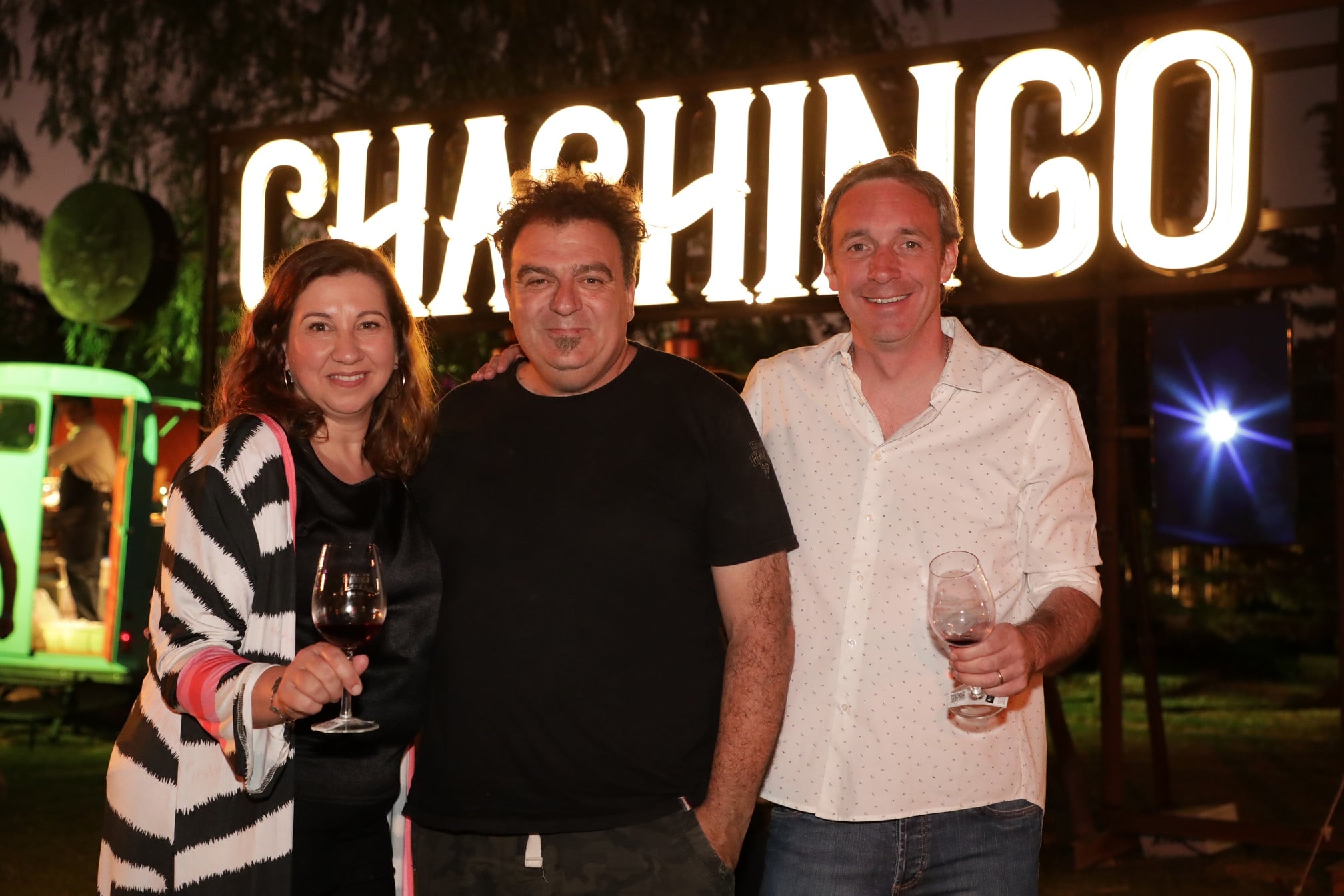 Alejandro Vigil (centro) junto a María Sance y Fernando “Flaco” Gabrielli (Prensa Chachingo).