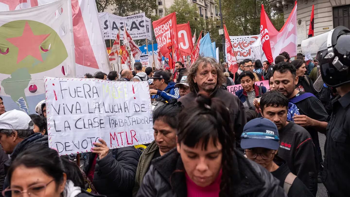 Marcha de la CGT por el Día del Trabajador - Foto TN