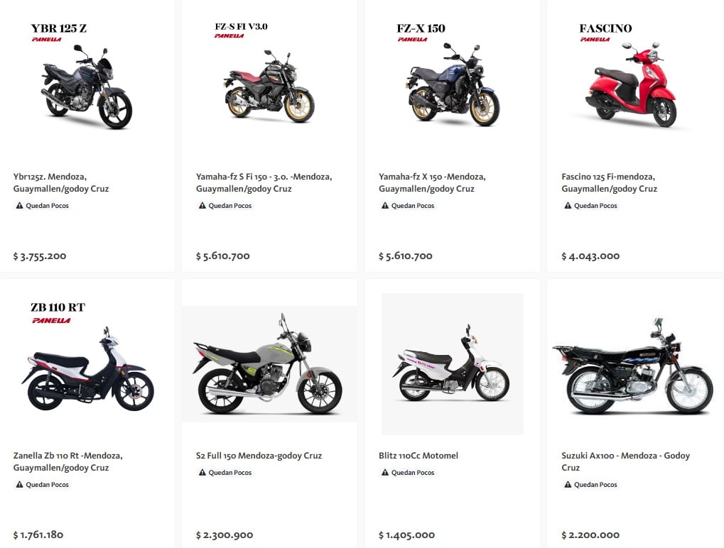 Créditos para comprar motos