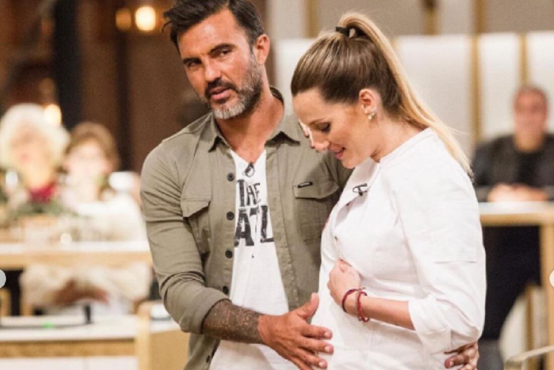 Cubero y Viciconte en los momentos finales de "MasterChef". (Instagram Fabián Cubero)