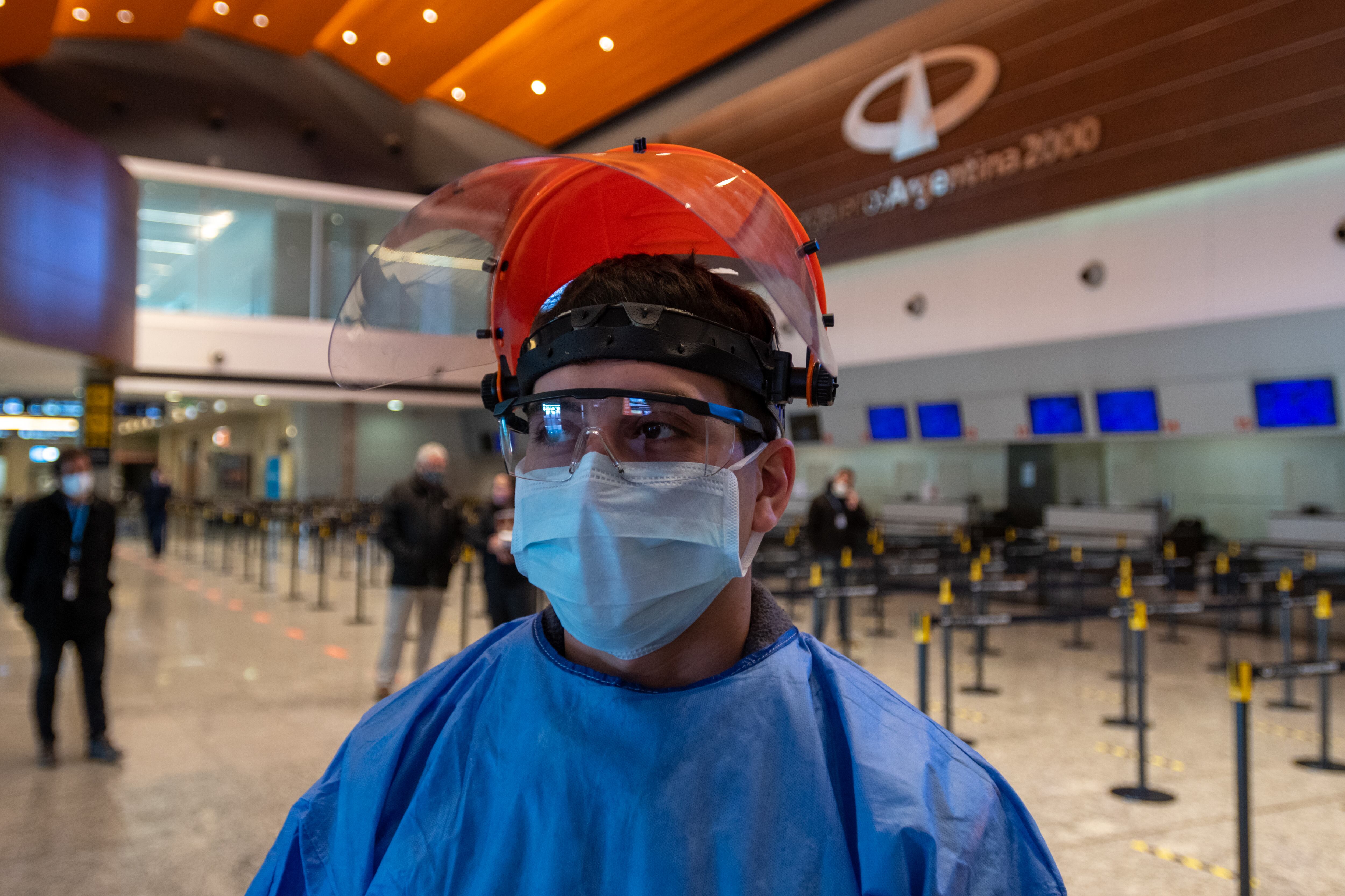 Desde junio el aeropuerto de Mendoza tiene listo su protocolo para trabajar a la espera del regreso de los vuelos comerciales. 
