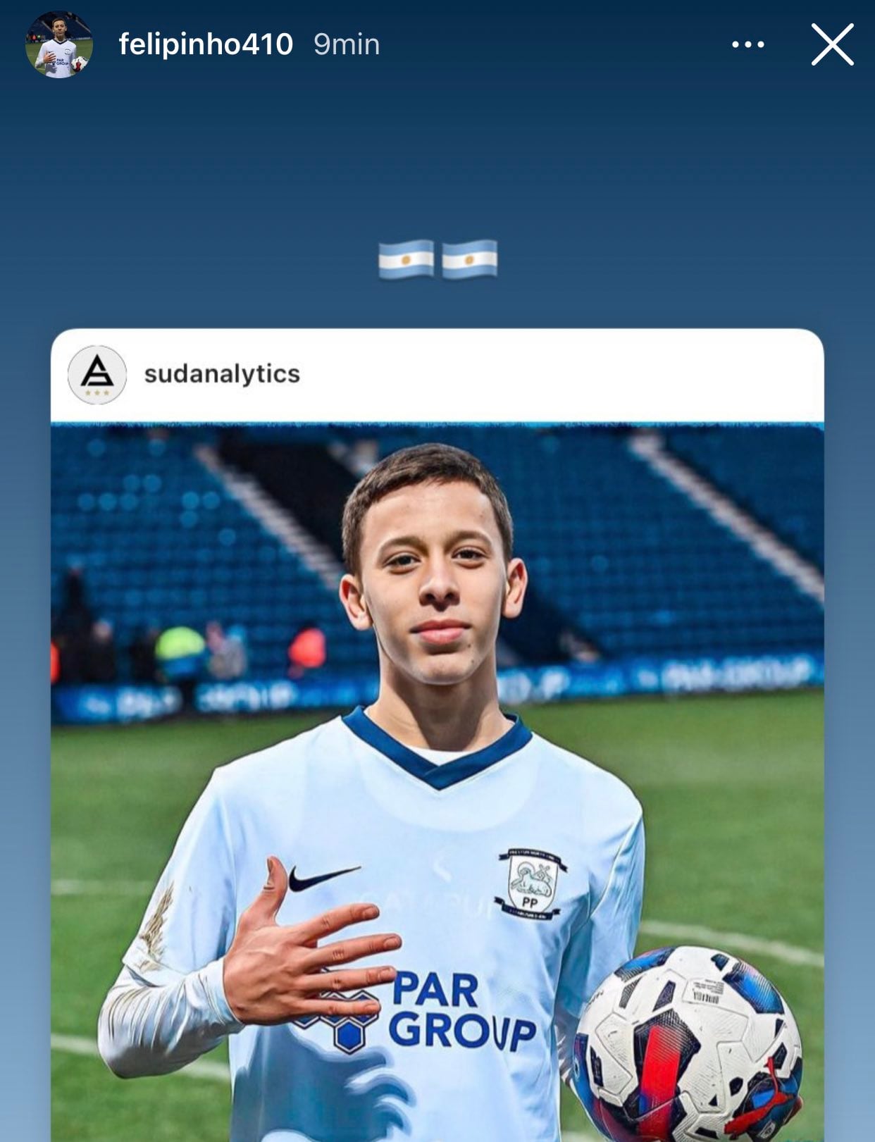 Felipe Rodriguez Gentile (Felipinho) expresó sus ganas de vestir la camiseta argentina