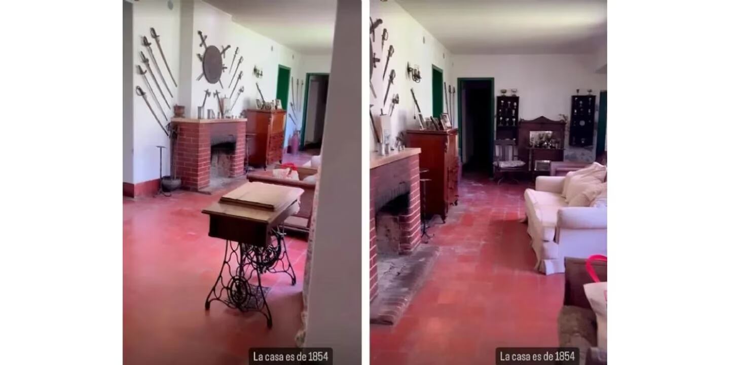 La cocinera compró una casona de más de 150 años y la refaccionó.