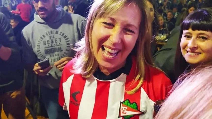 Myriam Bregman, hincha de Estudiantes.