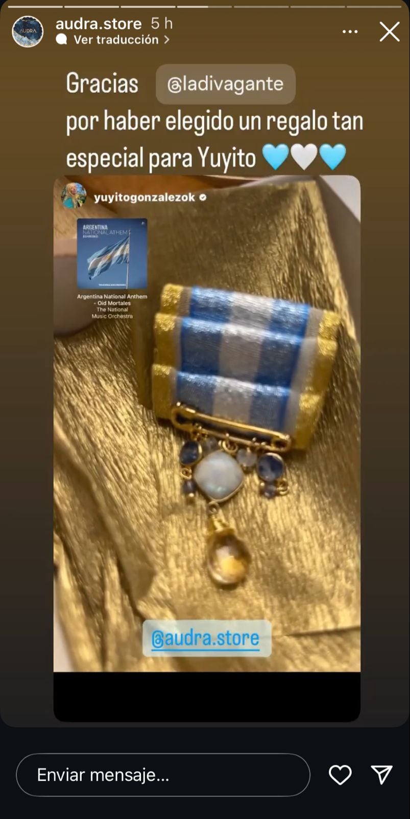 Las joyas que le regaló la esposa de Luis Espert a Yuyito González. Captura de pantalla.