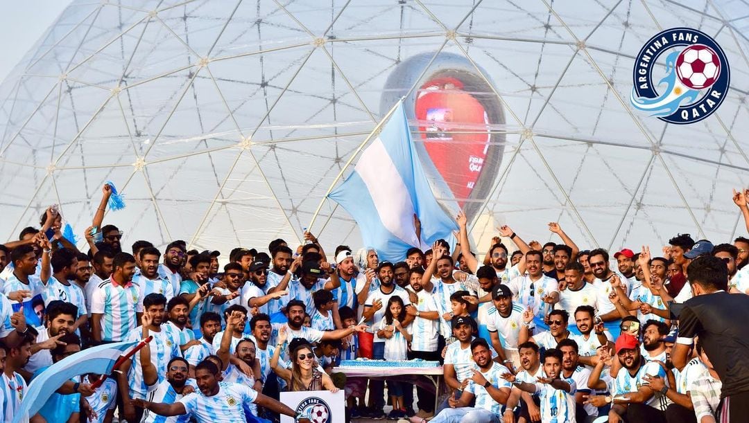 Argentina Fans Qatar. Foto: Gentileza