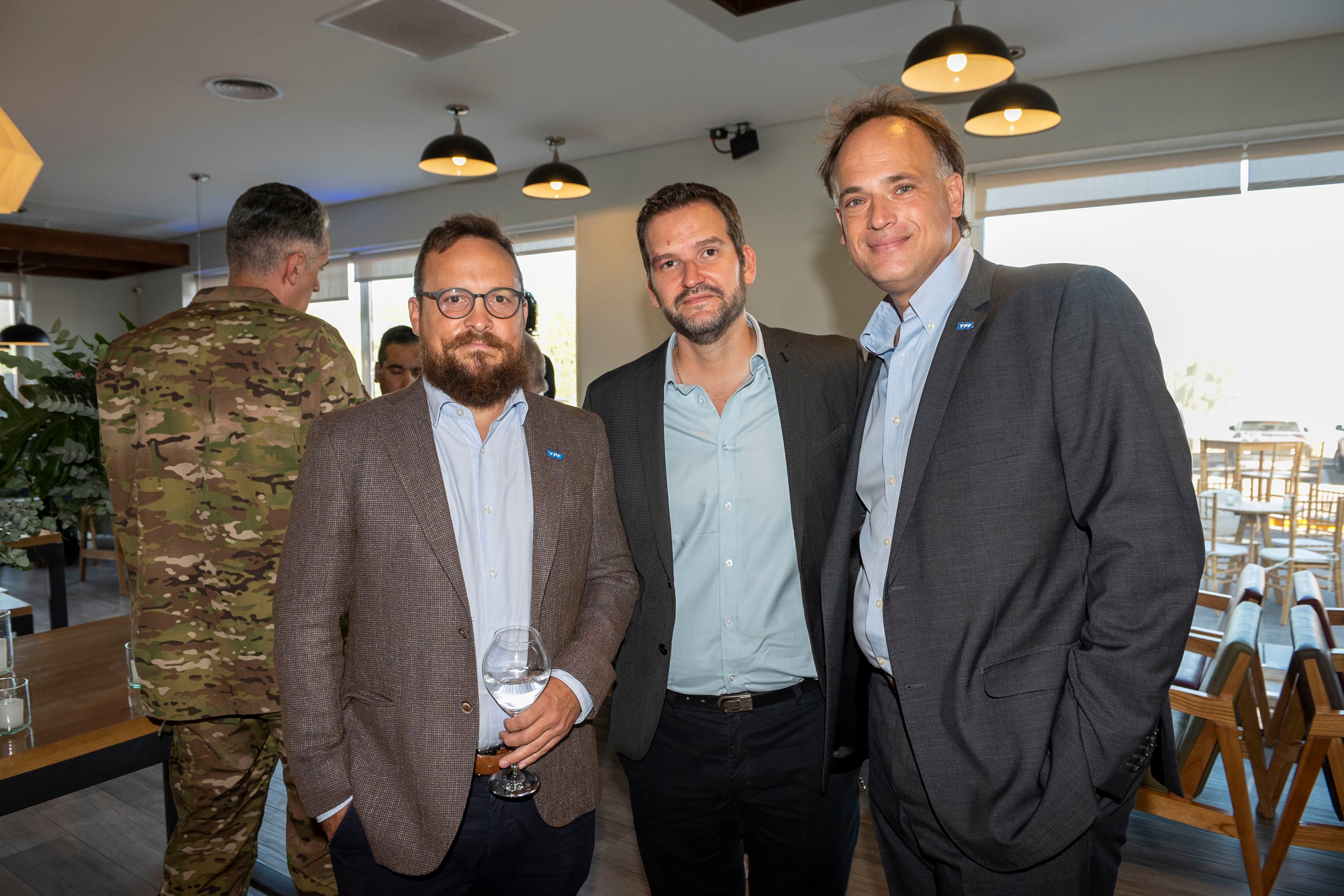 Juan Maurin, Roger Pustavrh y César Chiavassa.