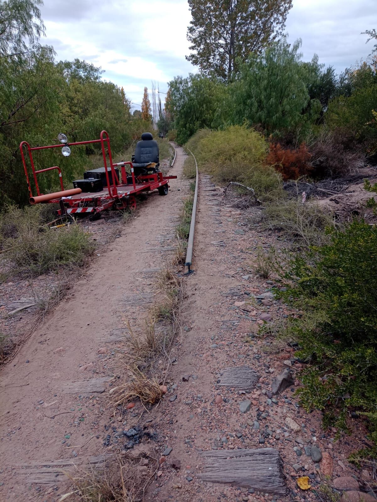 Robo de rieles y material ferroviario: cómo están las vías de Mendoza y cómo se controla su estado. Foto: Gentileza Ferrotur Andino