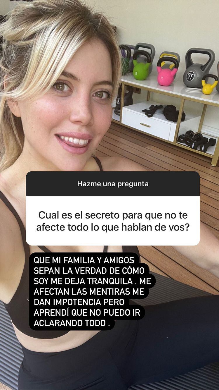 Wanda Nara respondió sin filtro a las preguntas de sus seguidores en Instagram.