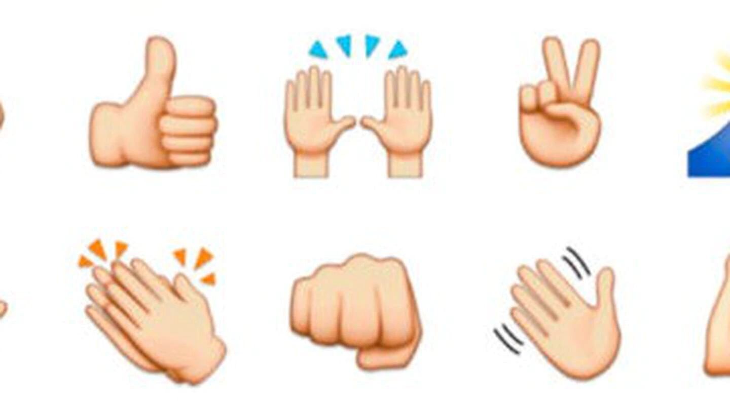 Esto significa el emoji de las manitos hacia arriba de WhatsApp