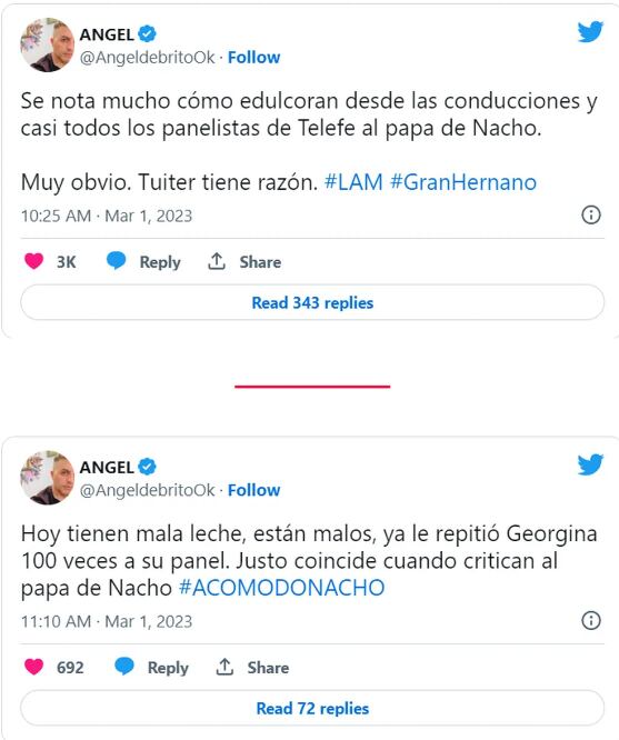 Ángel de Brito criticó Gran Hermano 2022.